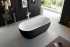 Акриловая ванна BelBagno BB70-1500-800-W/NM 150x80 белый глянец/чёрная матовая