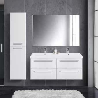 Мебель для ванной Cezares Eco 120, bianco opaco, 4 ящика, ручки хром