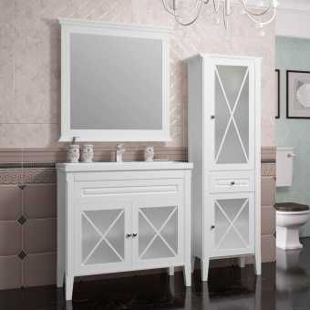 Мебель для ванной Opadiris Палермо 100 белая матовая