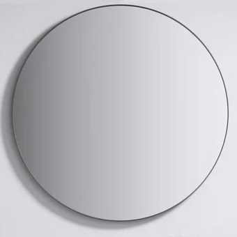 Зеркало круглое Aqwella Fargo черное, 80 см