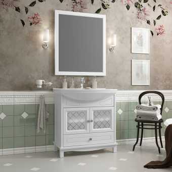 Мебель для ванной Opadiris Омега 75 Белая матовая