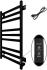 Полотенцесушитель электрический Тругор Пэк сп 21 80x50 с выключателем, черный