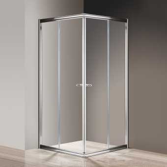 Душевой уголок Cezares Giubileo -A-2-100 прозрачное стекло, хром