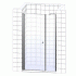 Душевая дверь в нишу Vegas Glass EP-F-2 130 01 10 R профиль белый, стекло сатин